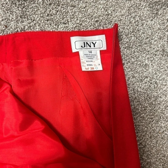 Vintage A-Line JNY skirt in a great  red! Size 14 - Picture 5 of 5